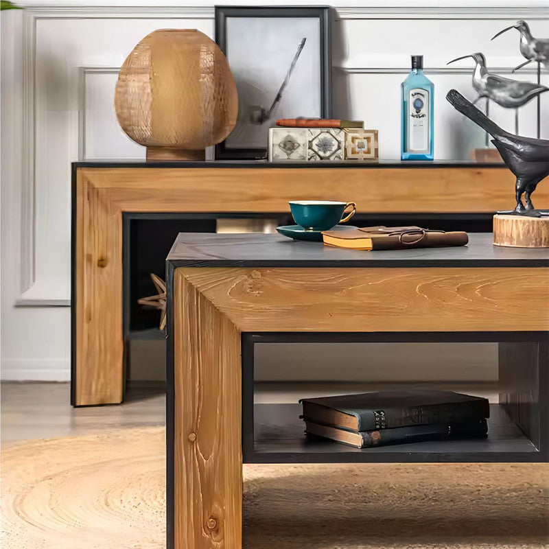 Elegant Furniture Living Room Solid Wood Coffee Table