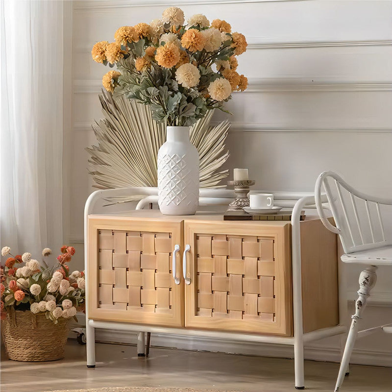 Wooden Storage Cabinet Solid Wood Living Room Cabinet