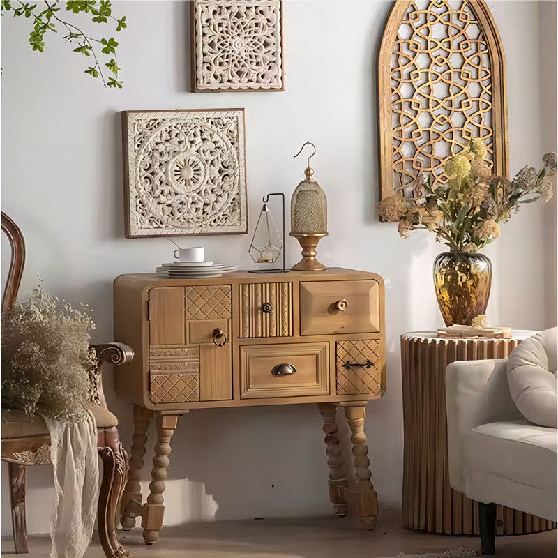 Vintage Furniture Storage Drawer Cabinet Solid Wood Chest Of Cabinet for Living Room