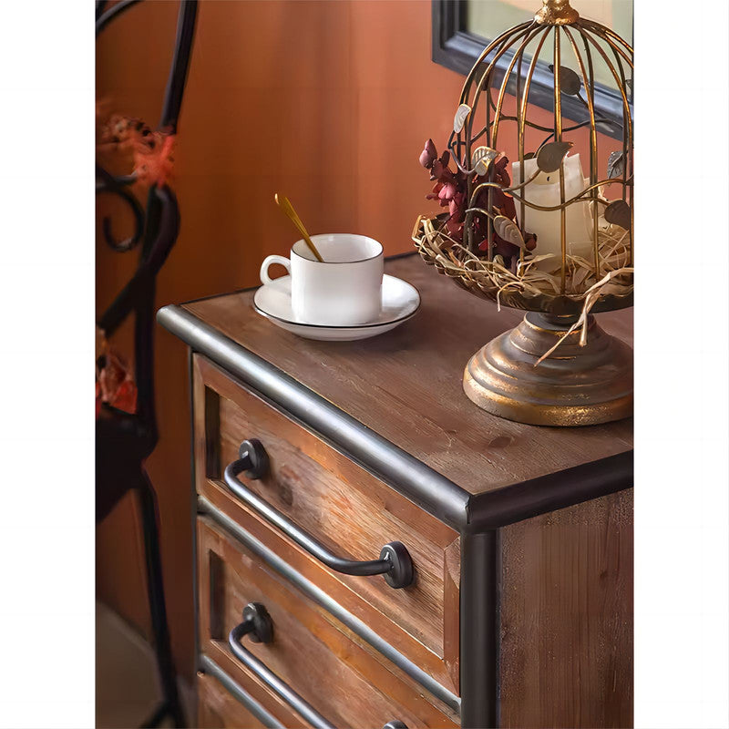 Cabinet Furniture Chest of Drawer Solid Wood Sideboard with 4 Drawers
