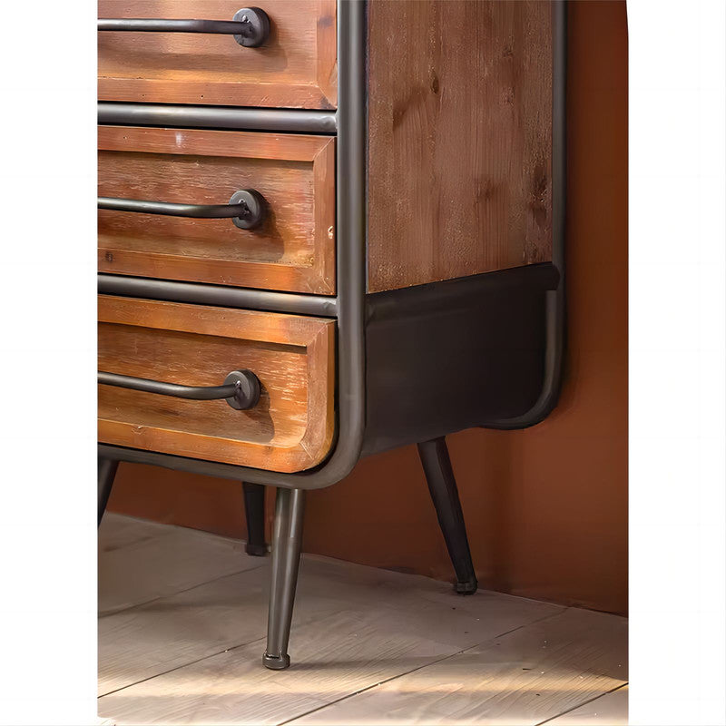 Cabinet Furniture Chest of Drawer Solid Wood Sideboard with 4 Drawers