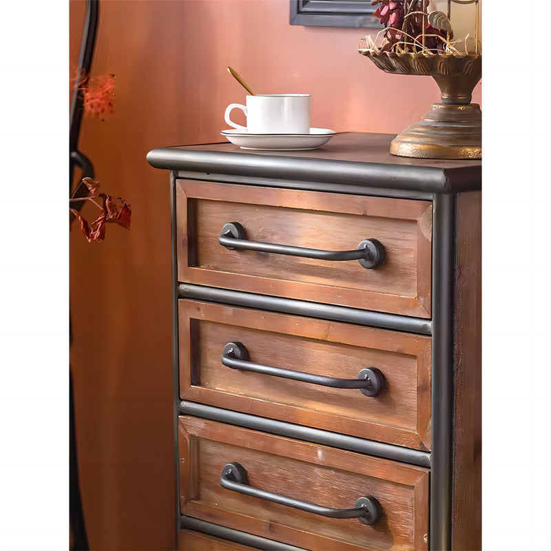 Cabinet Furniture Chest of Drawer Solid Wood Sideboard with 4 Drawers