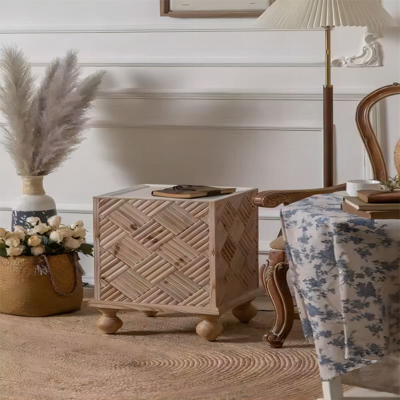 Pine Wooden Furniture Living Room Side Table