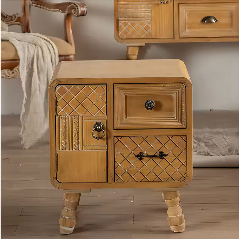 Vintage Furniture Storage Drawer Cabinet Solid Wood Pine Chest of Drawers