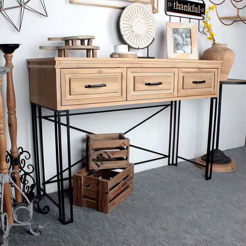 Console Table for Living Room Wood Console Cabinet
