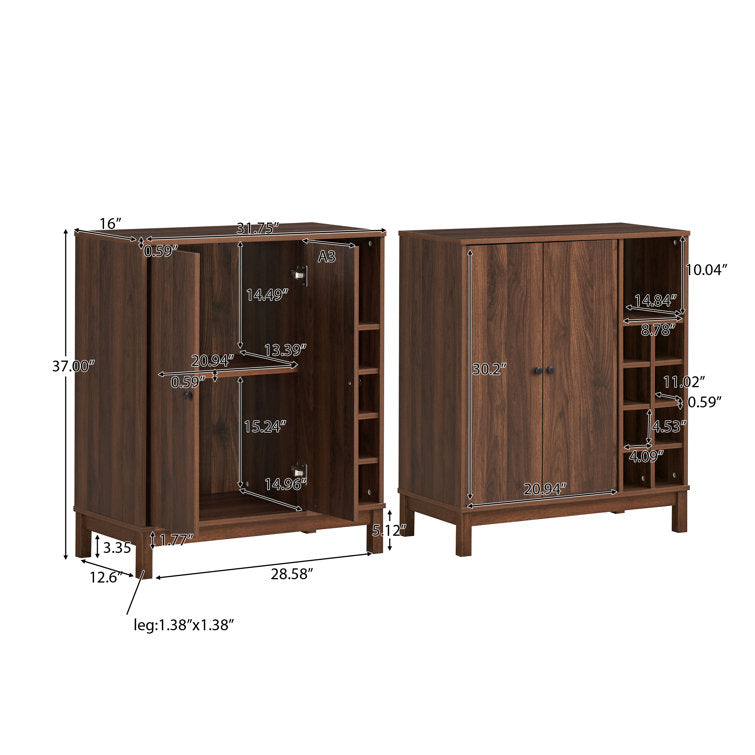 Britani 31.75'' Bar Cabinet