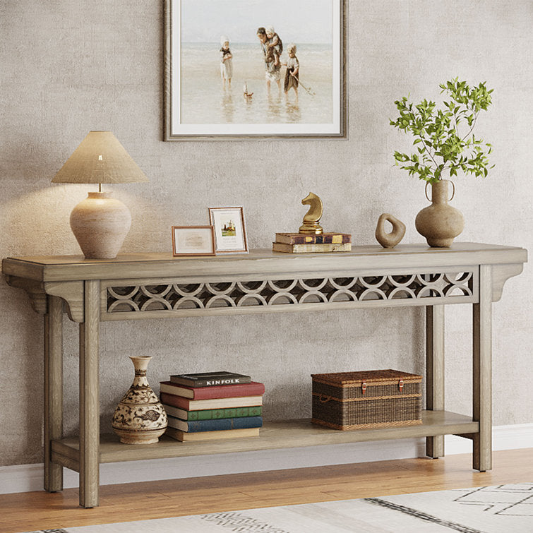Hoauer 70.8'' Solid Wood Long Console Table
