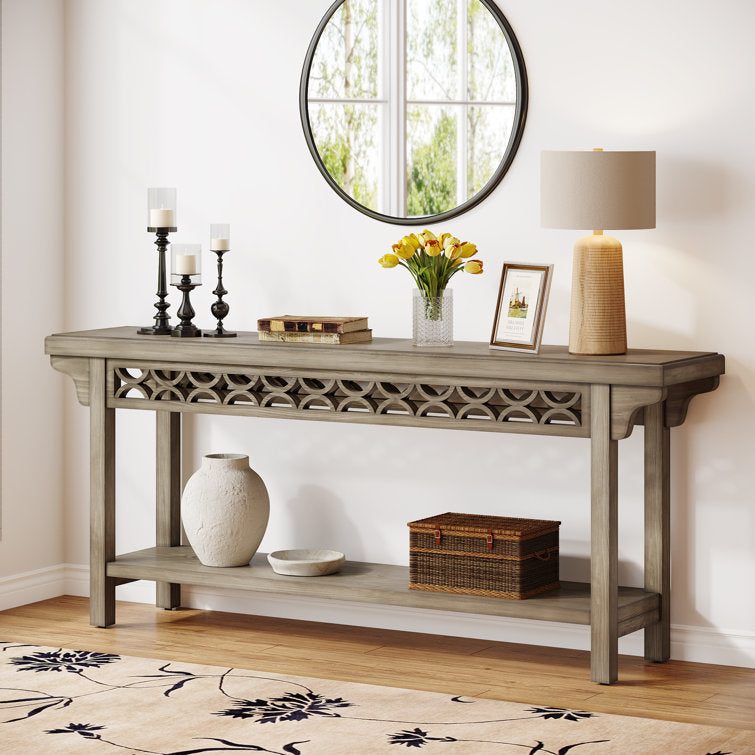 Hoauer 70.8'' Solid Wood Long Console Table