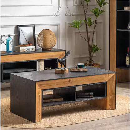 Elegant Furniture Living Room Solid Wood Coffee Table