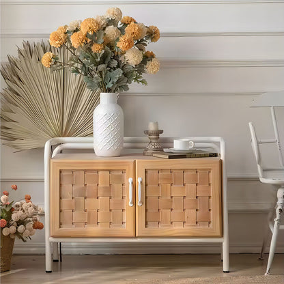 Wooden Storage Cabinet Solid Wood Living Room Cabinet