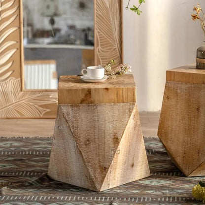 Modern Style Solid Wood Design End Side Tables Living Room Home Decorative Coffee Tables