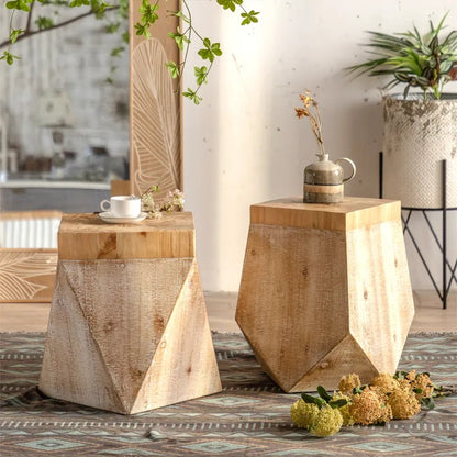 Modern Style Solid Wood Design End Side Tables Living Room Home Decorative Coffee Tables