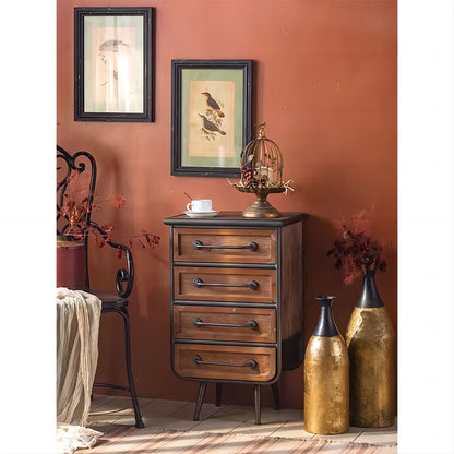 Cabinet Furniture Chest of Drawer Solid Wood Sideboard with 4 Drawers