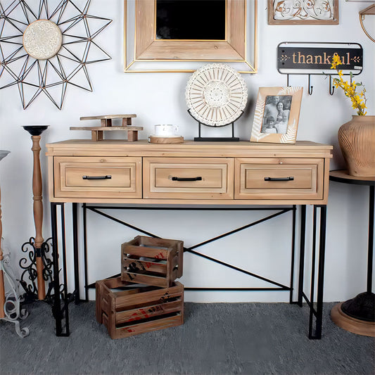 Console Table for Living Room Wood Console Cabinet